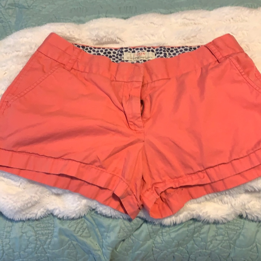 J Crew Pink Chino Shorts